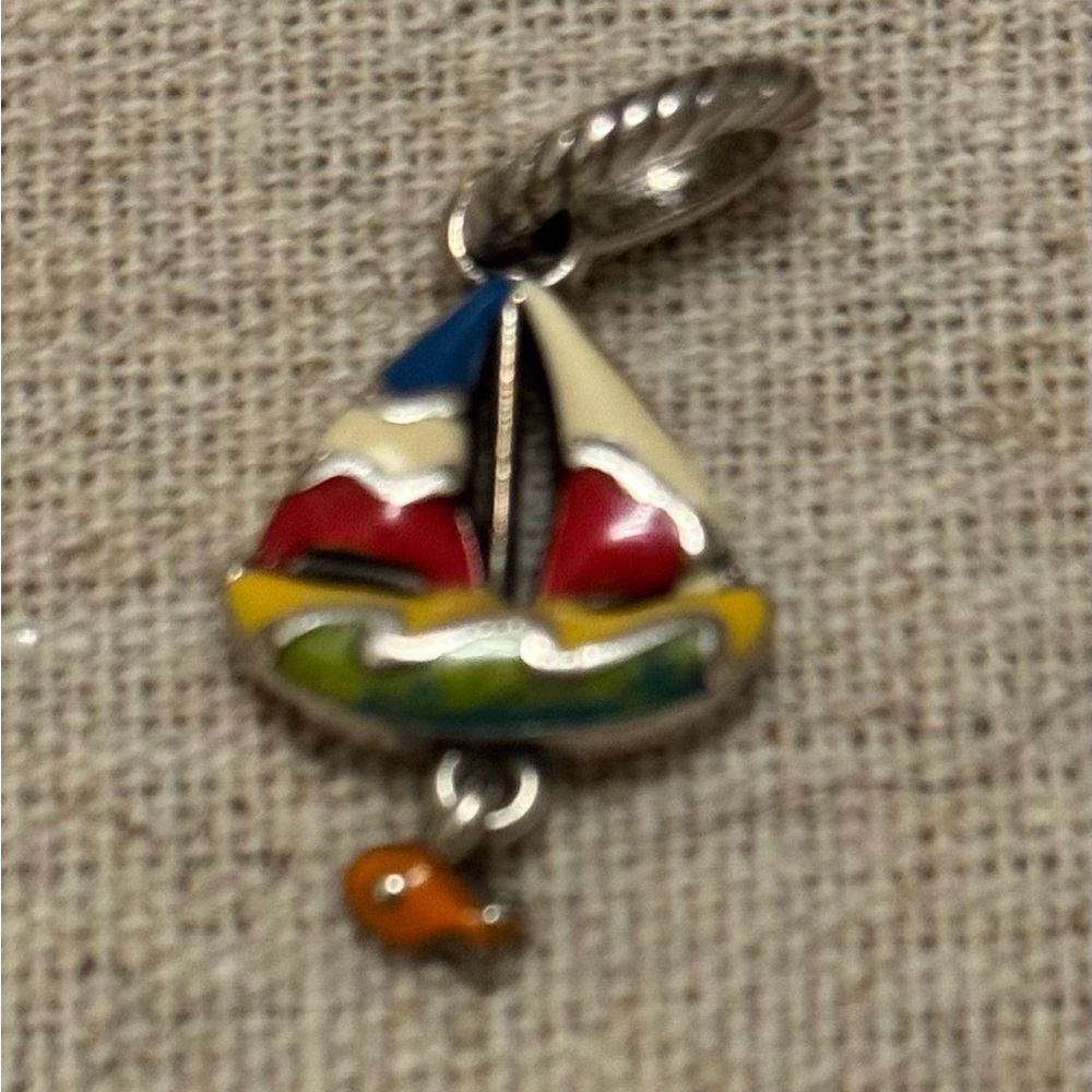 BRIGHTON Sailboat Charm ❤️💙💚🧡💛